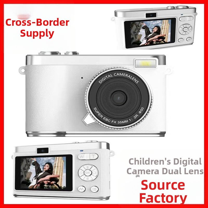 CCD digitaalne kaamera kahe objektiiviga, 8x optiline zoom, 2,4-tolline LCD, 1080p eraldusvõime, MicroSD mälukaart, ööfotograafia