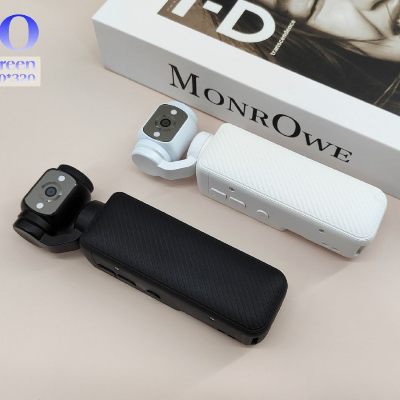 Kompaktna sportska digitalna kamera s gimbal stabilizacijom za vloganje | 4K video, 1,9-inčni LCD, baterija 2–3 h, SD kartica
