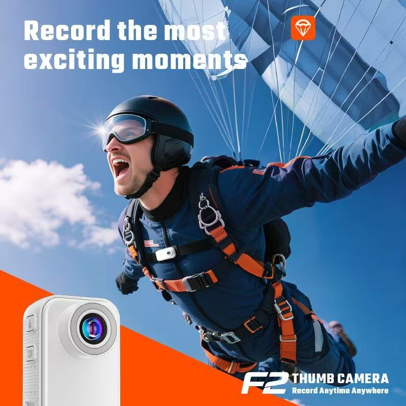 F2 kamera za kućne ljubimce – video 1080p/720p, pohrana na TF karti, 3-satni vijek baterije, ABS kućište