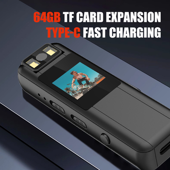 CS12 Sportska akcijska kamera s grudnim klipom – 2K video, 2,0-inčni LCD, TF kartica pohrane, 5 sati baterije