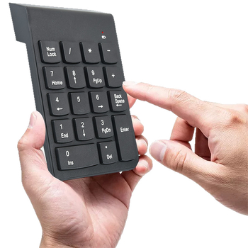 Bežična 18-tipkovna brojčana tipkovnica USB, vodootporan mehanički dizajn