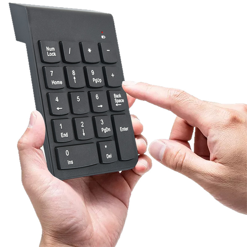 Bežična 18-tipkovna brojčana tipkovnica USB, vodootporan mehanički dizajn