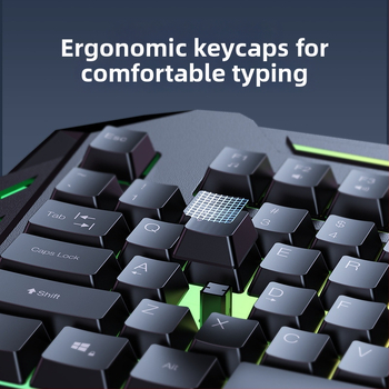 Yesido Herná klávesnica, 104 kláves, káblová, jednobarevné podsvietenie