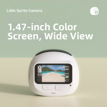 K15 Selfie kamera kampuso vlogui, 8MP CMOS, 1080P HD vaizdo įrašas, 1,47 colių LCD, USB 2.0, Elektroninis vaizdo stabilizavimas