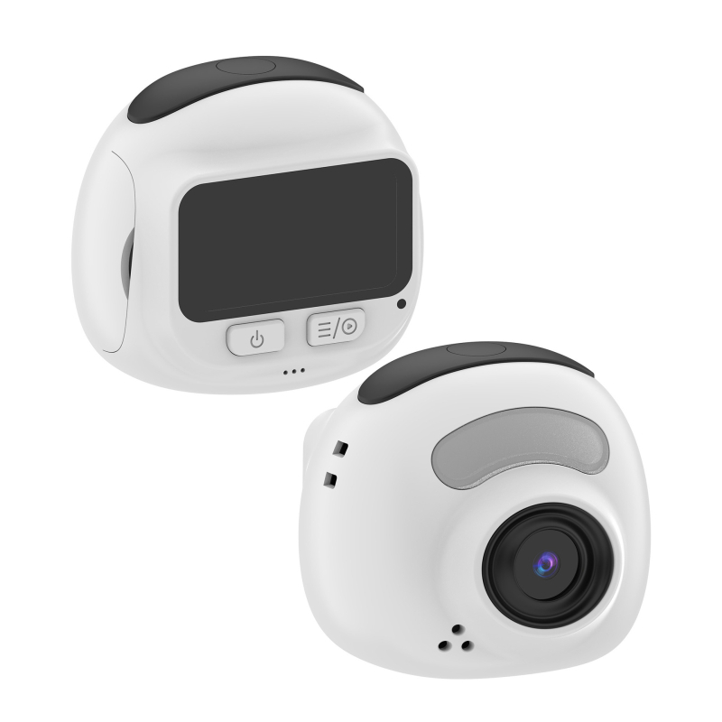 K15 Selfie kamera kampuso vlogui, 8MP CMOS, 1080P HD vaizdo įrašas, 1,47 colių LCD, USB 2.0, Elektroninis vaizdo stabilizavimas