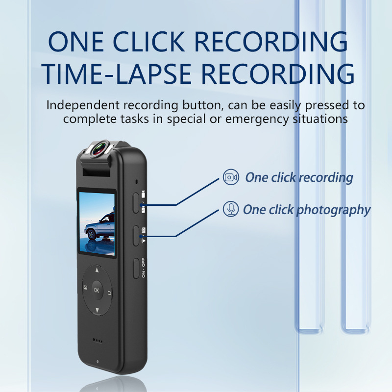 CS09 4K vezeték nélküli hordozható kamera sport és rendvédelmi felhasználásra éjjellátással, microSD és WiFi