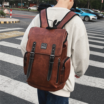 Uniszex laptop hátizsák, nylon anyag, 20-35 L kapacitás, bővíthető funkció, városi egyszerű stílus