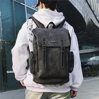 Uniszex laptop hátizsák, nylon anyag, 20-35 L kapacitás, bővíthető funkció, városi egyszerű stílus