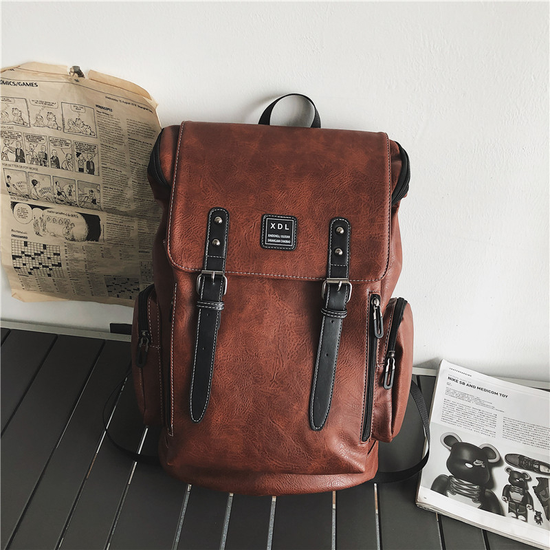 Uniszex laptop hátizsák, nylon anyag, 20-35 L kapacitás, bővíthető funkció, városi egyszerű stílus