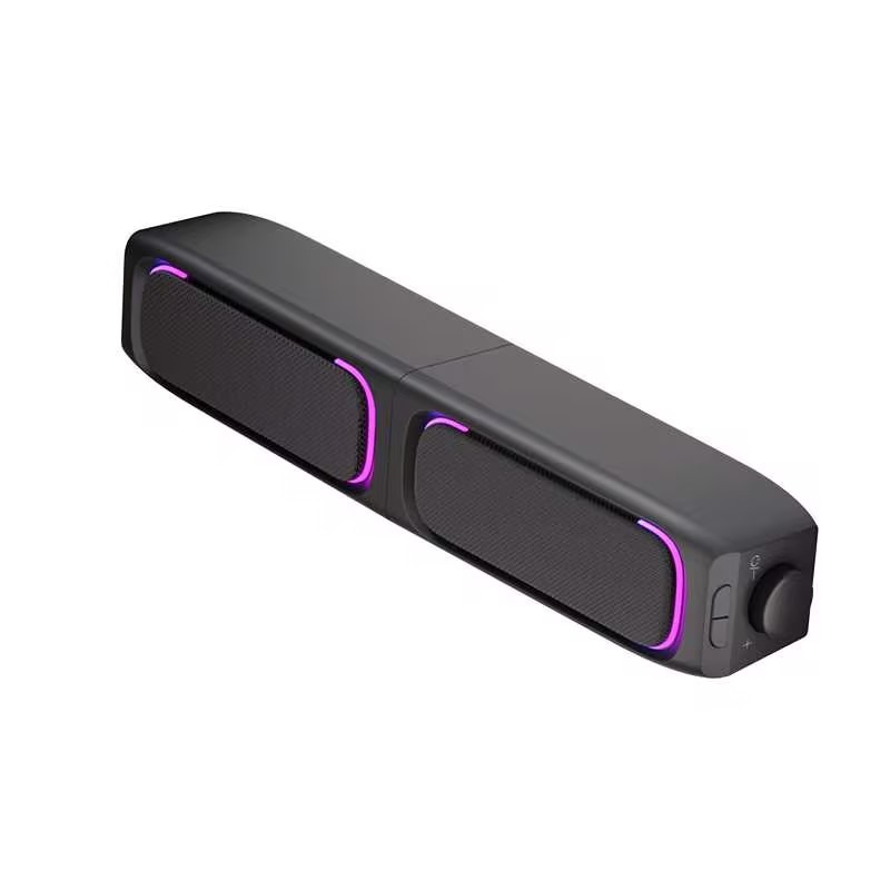Hawthorne Bluetooth RGB sistem de boxe pentru desktop, stereo cu 2 difuzoare, 5W, alimentare USB, 20Hz-20kHz, SNR ≥75dB