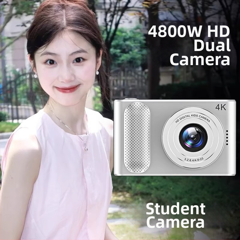 Vaikų skaitmeninė kamera su CMOS jutikliu, 8 MP, 8x optinis priartinimas, RAW formato palaikymas, optinė vaizdo stabilizacija.