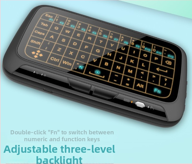 Multimediálna klávesnica s bezdrôtovou myšou a diaľkovým ovládaním (Model H20) — USB rozhranie, bezdrôtové pripojenie, podsvietenie, ergonický dizajn