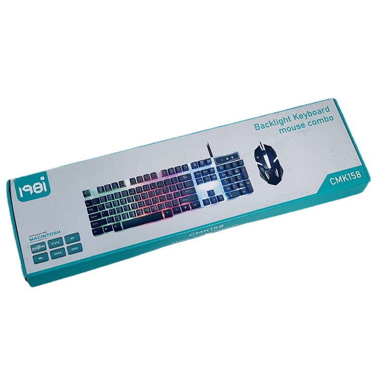 Set tastatură și mouse cu fir USB — 88–98 taste; switch-uri mecanice verzi; corp ABS; fără iluminare.