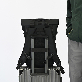 Roll-top Batoh pre mužov, 20–35L, nepremokavý potiahnutý materiál, vhodný pre 16-palcový notebook, Business Elite štýl