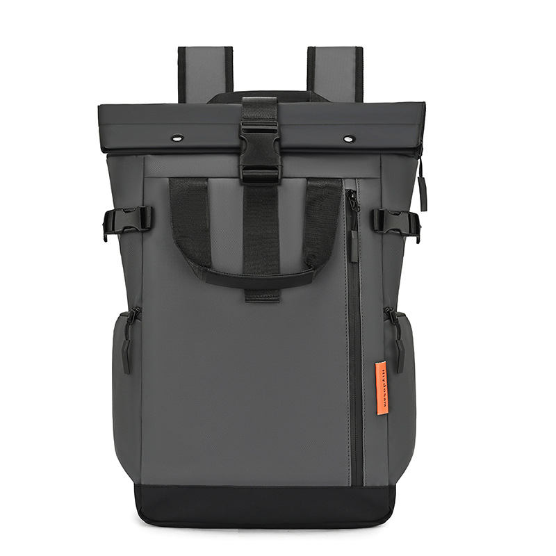 Roll-top Batoh pre mužov, 20–35L, nepremokavý potiahnutý materiál, vhodný pre 16-palcový notebook, Business Elite štýl