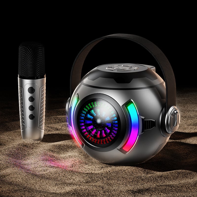 Bluetooth zvučnik s basom i LED svjetlima – Mini prijenosni vanjski sustav za zvuk (5W, Bluetooth 5.3, 100Hz-20kHz, SNR ≥85dB, domet 10 m)