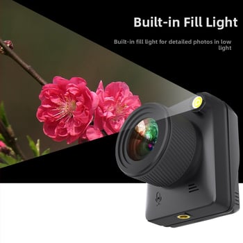 Κάμερα time-lapse με δυνατότητα χαμηλού φωτισμού και πλήρους χρωματισμού, 32 MP CMOS αισθητήρας (1/2.7"), μέγιστη ανάλυση 3840x2160, περισκοπικός φακός, Type-C διεπαφή και αποθήκευση TF, πλήρως αυτόματη λειτουργία