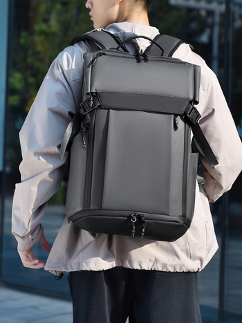 Torba za prijenosno računalo, unisex, Oxford platno, kapacitet 20–35 L, sustav nošenja sa zračnim jastukom, gradski minimalistički stil