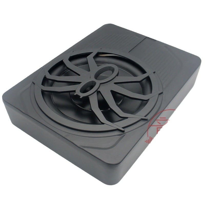 Automašīnas skaņu zemfrekvenču subwoofer ar iekšējo pastiprinātāju, 800W, 2.5Ω, 20Hz-150Hz, 91-100dB, alumīnija sakausējuma korpuss