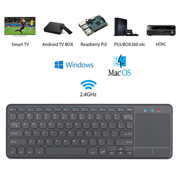 Bežična tipkovnica za tablet s touchpadom, 2.4GHz, 87 tipki, ABS, vodootporna