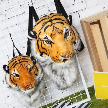 Tigris fej alakú hátizsák – uniszex városi utazótáska