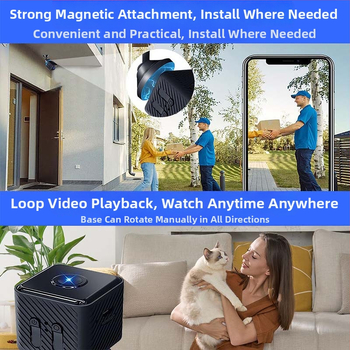 X1 1080p Kamera s nočným videním, bezdrôtová Wi‑Fi domáca kamera na dohľad nad dieťaťom – TF karta úložisko, záznam videa a fotiek