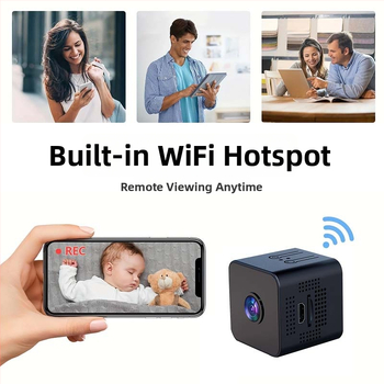 X1 1080p Kamera s nočným videním, bezdrôtová Wi‑Fi domáca kamera na dohľad nad dieťaťom – TF karta úložisko, záznam videa a fotiek