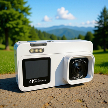 4K digitalna kamera s CMOS senzorom od 64 MP, 18x optički zum, 2,8-inčni LCD zaslon, mono mikrofon