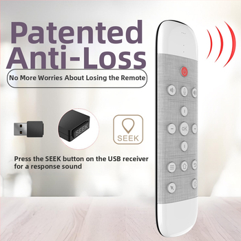 Air Mouse Q40 Bezvadu 2.4G ar balss vadību, divpusēja tastatūra, infrarētais skārienjūtīgais panelis, izgaismots tālvadības pults