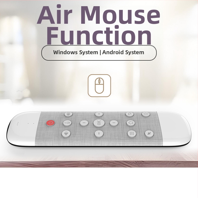 Air Mouse Q40 Belaidė 2.4G su balso komanda, dvipusė klaviatūra, infraraudonųjų spindulių jutiklinė plokštė, apšviestas nuotolinio valdymo pultas