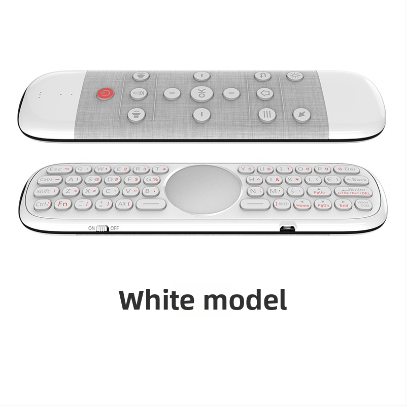 Air Mouse Q40 Bezvadu 2.4G ar balss vadību, divpusēja tastatūra, infrarētais skārienjūtīgais panelis, izgaismots tālvadības pults