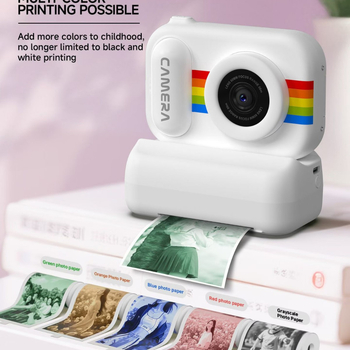 H8 Cameră pentru copii cu imprimantă foto instantanee – 40MP+, card TF, autonomie 3–5 ore, temporizator, înregistrare video, filtre, imprimare fotografii