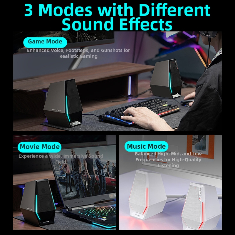 Edifier G1500 Bluetooth stolné počítačové reproduktory (2-kanálové stereo, Bluetooth 5.3, 2 reproduktory)