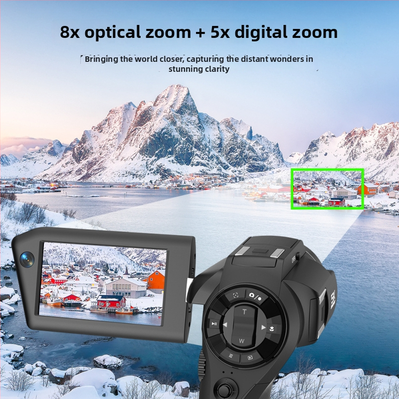 DV kamera s Cmoss senzorom, 40x optički zum, 6400 piksela, podrška 1080p, elektronička stabilizacija slike