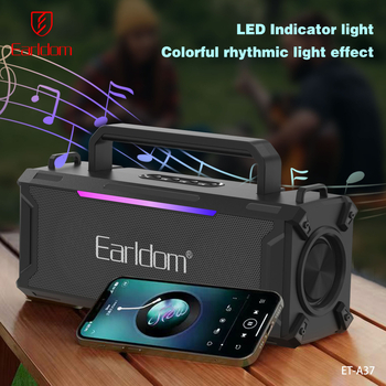 Boxă Bluetooth cu subwoofer încorporat și LED, 30W, IPX5, Bluetooth 5.3, 100Hz-20kHz, baterie 2000–4000mAh