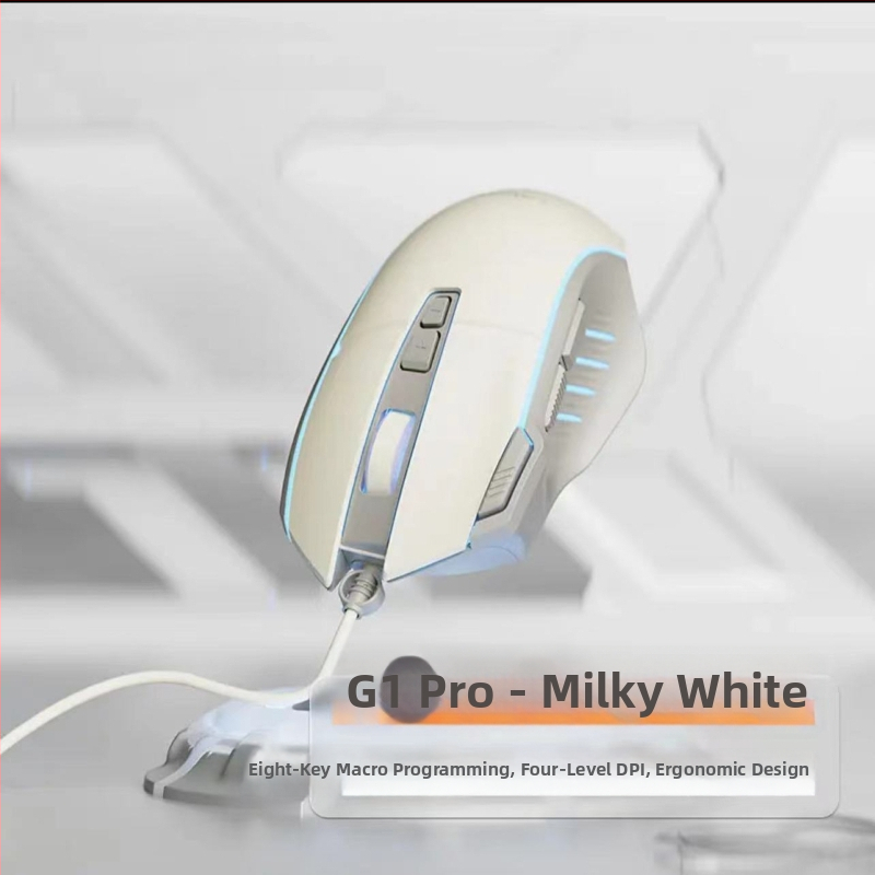 Vadu spēļu pele ar 8 pogām un LED apgaismojumu, DPI četrās pakāpēs datoram un klēpjdatoram