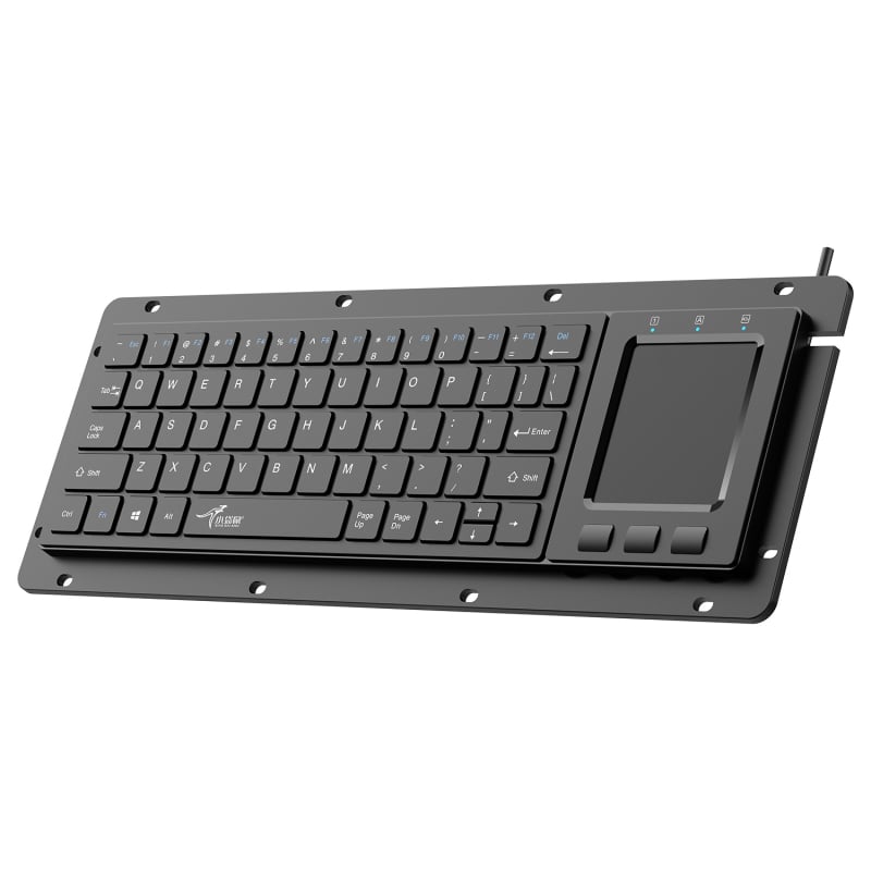Industrijska tipkovnica s trackballom i dodirnim sučeljem USB/PS2, 88–98 tipki, kabelska, vodootporna