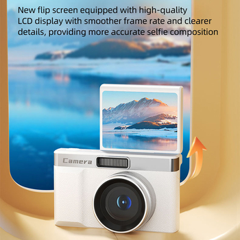 Ψηφιακή κάμερα για selfies με διπλή κάμερα, 5x οπτικό ζουμ, 2,4 ιντσών LCD οθόνη, περιπερισκοπικός φακός, ηλεκτρονική σταθεροποίηση εικόνας