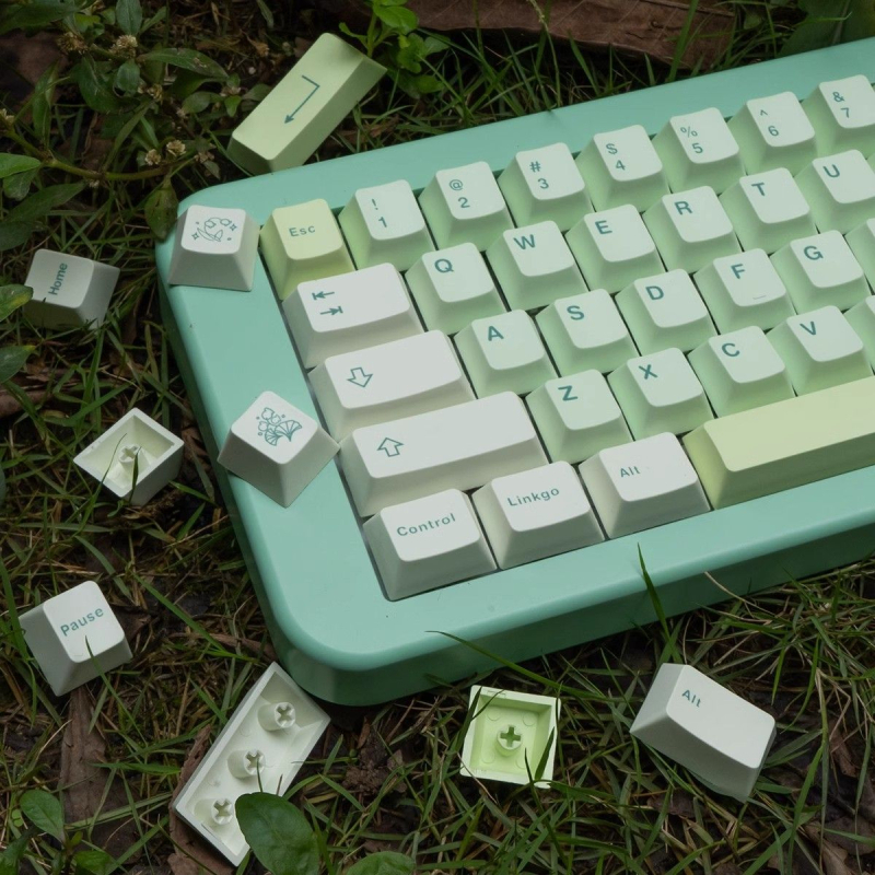 Keycaps PBT Sublimație, temă Ginkgo, pentru Wooting Made68 Numeric Keypad (Shaftless, Fără Iluminare)