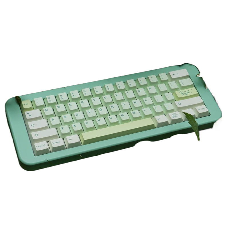 Keycaps PBT Sublimație, temă Ginkgo, pentru Wooting Made68 Numeric Keypad (Shaftless, Fără Iluminare)
