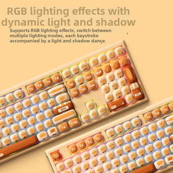 AKKO Mantou Paradise mechanická klávesnica s PBT klávesami pre sublimáciu, tri bezdrôtové režimy, RGB podsvietenie, 98+ kláves