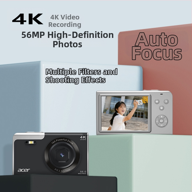 Pradinė 4K CMOS vaizdo kamera su 24MP jutikliu, 16x optinis priartinimas, 3840x2160 raiška, periskopinis objektyvas