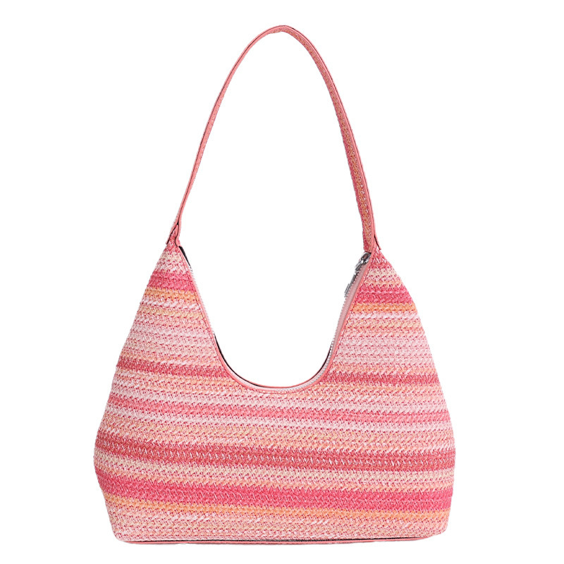 Ženska torbica u obliku kanta, sofisticiran stil za zrelu ženu, zatvaranje na zip, podstava od poliestera, proljeće 2025 izlazak