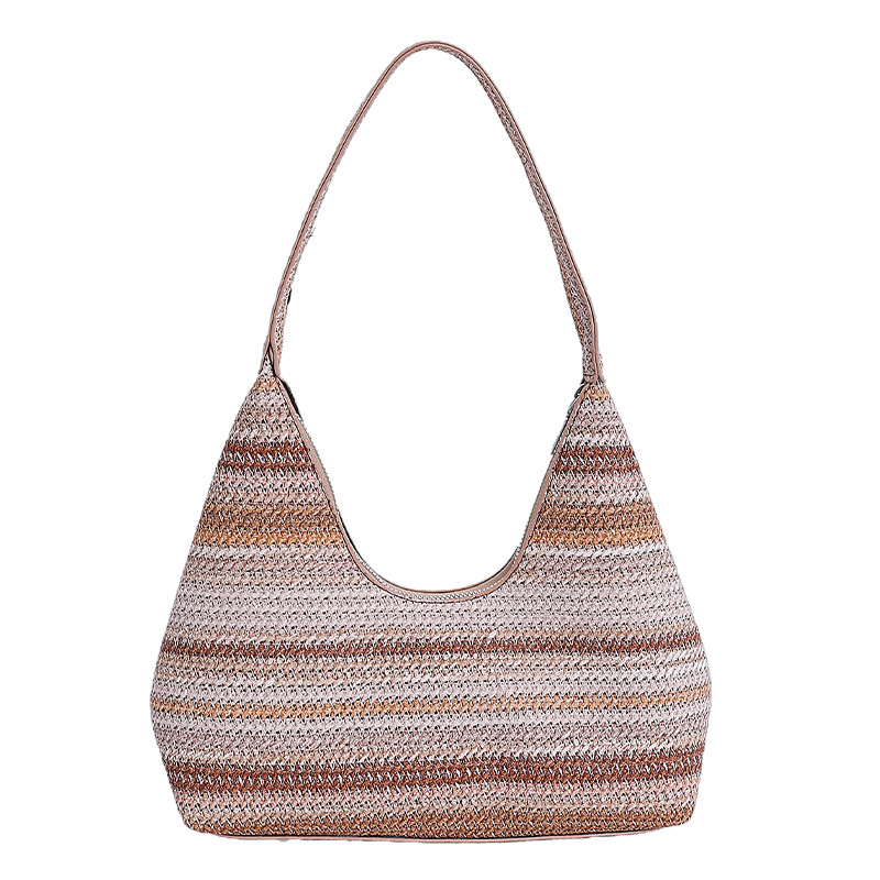 Ženska torbica u obliku kanta, sofisticiran stil za zrelu ženu, zatvaranje na zip, podstava od poliestera, proljeće 2025 izlazak