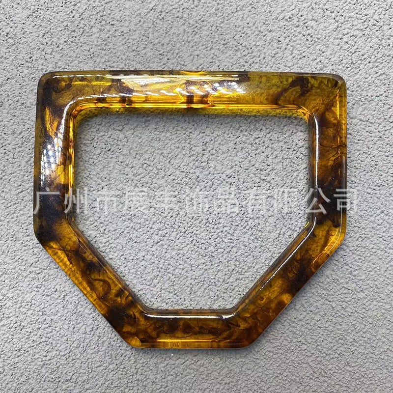 Λαβή τσάντας Junfeng από ρητίνη, μοτίβο ανάμειξης χρωμάτων, ελάττωση βάρους, Χειμώνας 2023