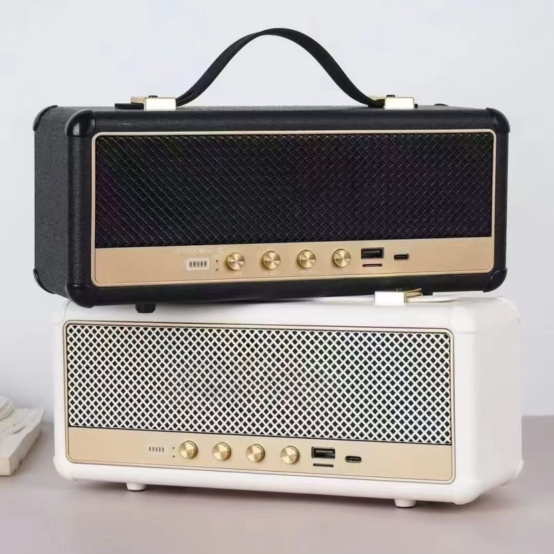 M30 Bežični Bluetooth zvučnik – Prijenosni za vanjsku upotrebu, retro stil, 1-Driver subwoofer, 16W, BT 5.3, 100Hz-20kHz, SNR 70dB