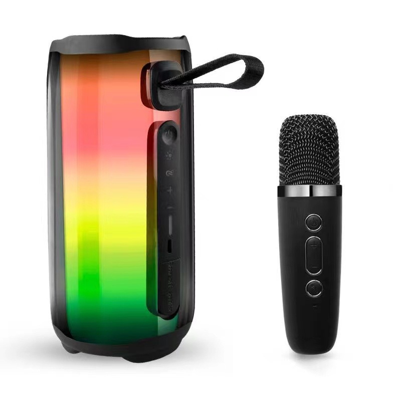 Pulse PLUSE5 Bežični Bluetooth zvučnik s RGB rasvjetom, subwooferom, karaoke mikrofonom i stereo zvukom