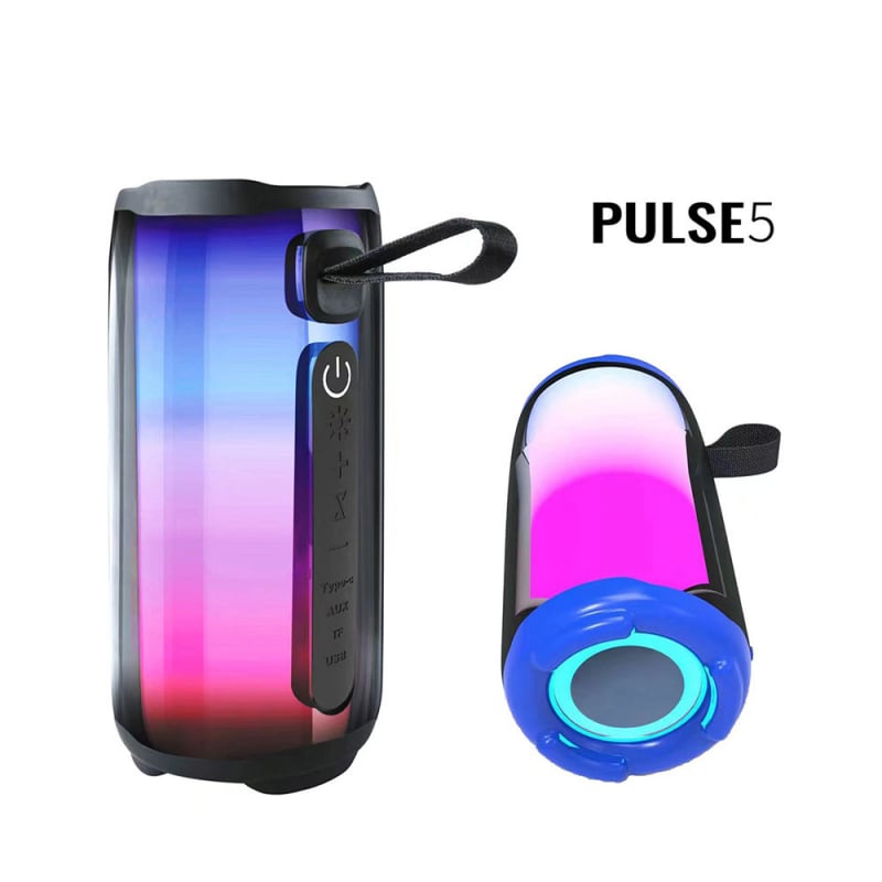 Pulse PLUSE5 Bežični Bluetooth zvučnik s RGB rasvjetom, subwooferom, karaoke mikrofonom i stereo zvukom