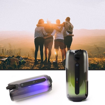 PULSE5 Prijenosni Bluetooth zvučnik pete generacije s pulsirajućim RGB svjetlima, snažnim basom, stolni dekor