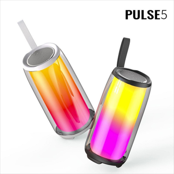 PULSE5 Prijenosni Bluetooth zvučnik pete generacije s pulsirajućim RGB svjetlima, snažnim basom, stolni dekor